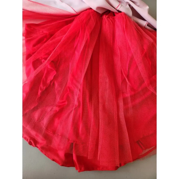 Mikael Aghal Mermaid V-neck Embellished Gown Maxi Dress Size 6 Red #1J403 - Picture 12 of 12